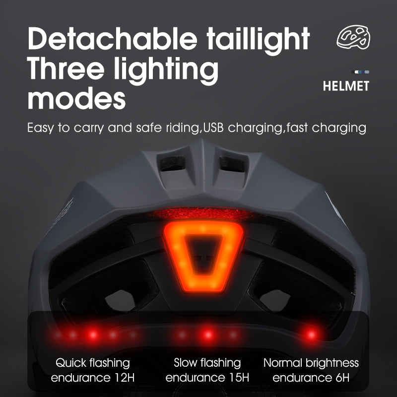 WEST BIKING YP1602505 Lightweight Pneumatic Bike Helmet with LED Taillight WEST BIKING YP1602505 Lightweight Pneumatic Bike Helmet with LED Taillight